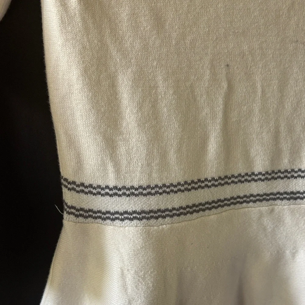 GAP Kids Formal knit Dress in White and Black sz L